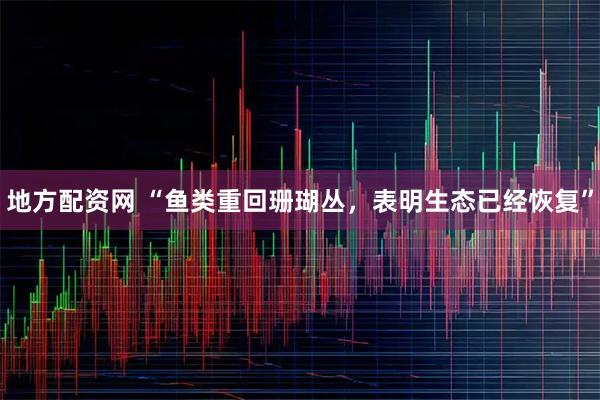 地方配资网 “鱼类重回珊瑚丛，表明生态已经恢复”